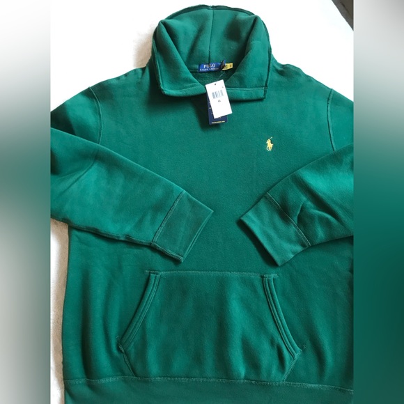 CUSTOMIZED-Polo Ralph Lauren Shawl Sweatshirt in Forest Green